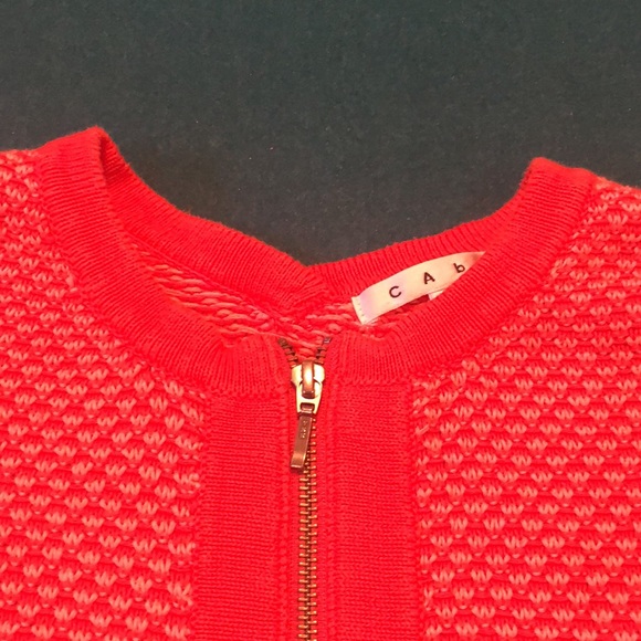 Cute zip front sweater with fun peaked hemline - Picture 9 of 11